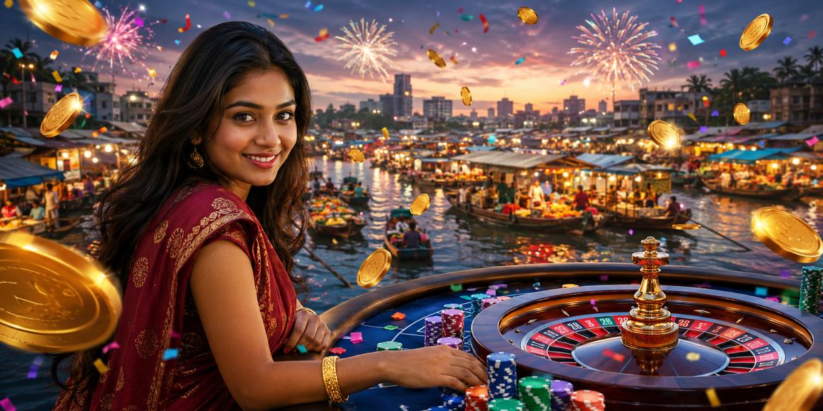 বরিশালে রুলেট গেম খেলার দৃশ্য